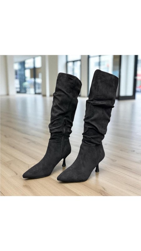 BOTA ARRUGADA SERRAJE NEGRO 2