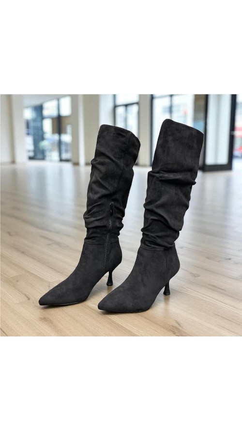 BOTA ARRUGADA SERRAJE NEGRO