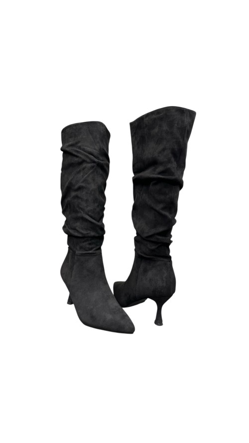 BOTA ARRUGADA SERRAJE NEGRO