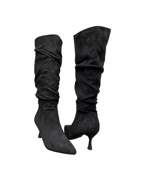 BOTA ARRUGADA SERRAJE NEGRO