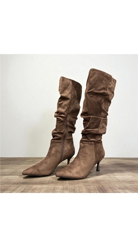 BOTA ARRUGADA SERRAJE MARRON 2