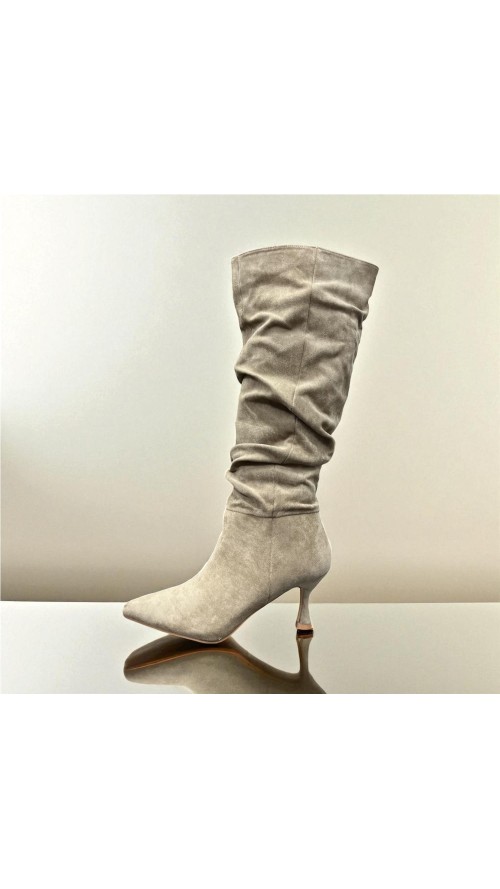 BOTA ARRUGADA SERRAJE TAUPE