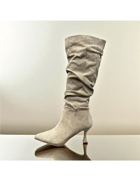 BOTA ARRUGADA SERRAJE TAUPE