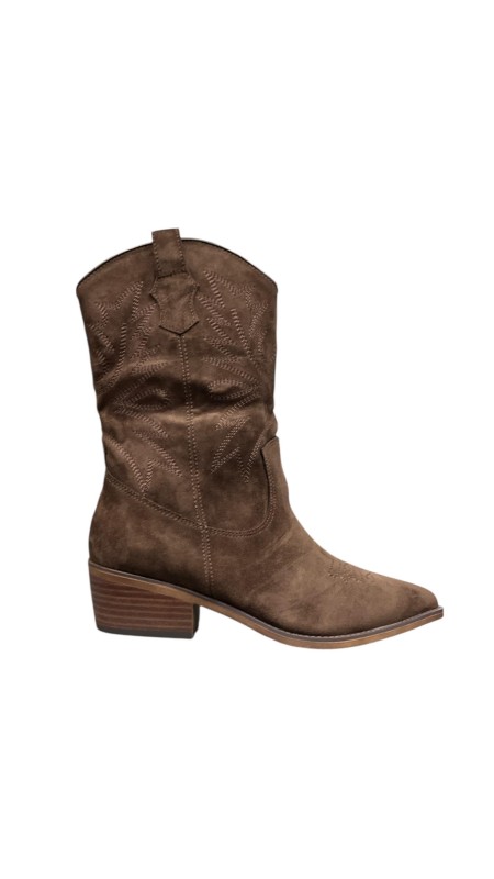 BOTIN COW BOY MEDIA CAÑA MARRON