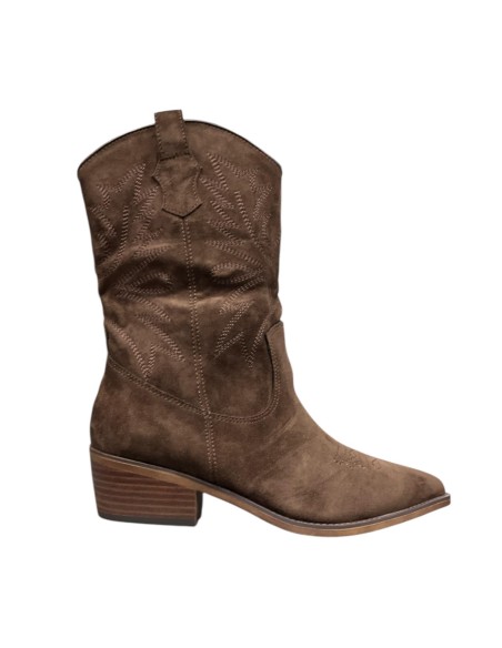 BOTIN COW BOY MEDIA CAÑA MARRON