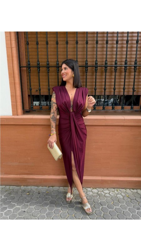 VESTIDO IRIS BURDEOS 2