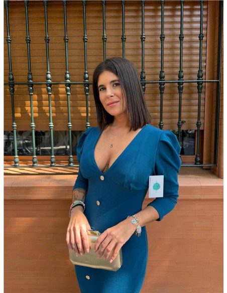 VESTIDO ROBERTA PETROLEO