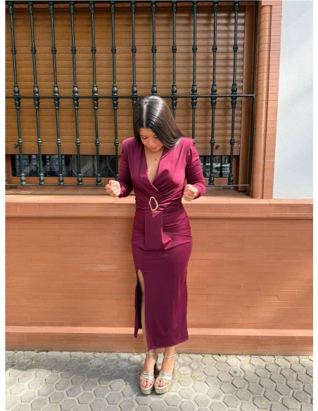 VESTIDO ALMA BURDEOS