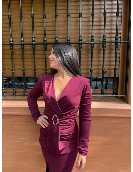 VESTIDO ALMA BURDEOS