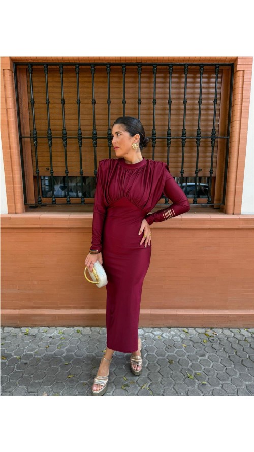 VESTIDO MARIAN BURDEOS VESTIDO MARIAN BURDEOS