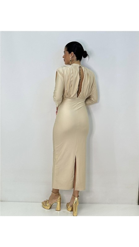 VESTIDO MARIAN BEIG 2