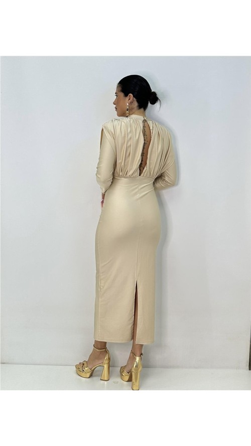 VESTIDO MARIAN BEIG VESTIDO MARIAN BEIG