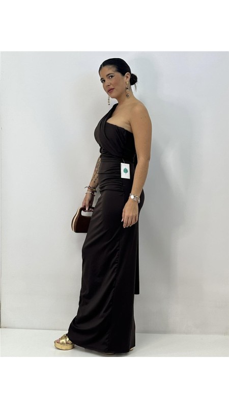 VESTIDO NEIRA MARRON 2