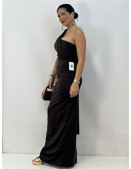 VESTIDO NEIRA MARRON