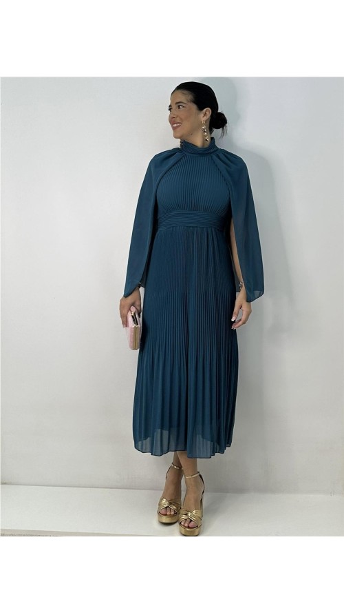 VESTIDO DUBLIN PETROLEO