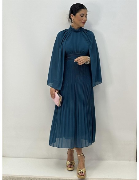 VESTIDO DUBLIN PETROLEO