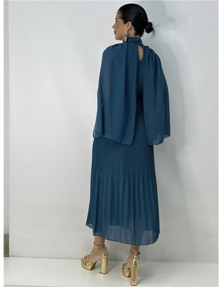 VESTIDO DUBLIN PETROLEO