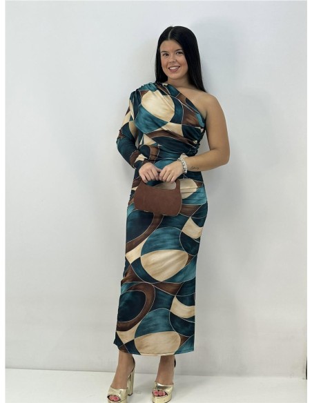 VESTIDO SHARA PETROLEO