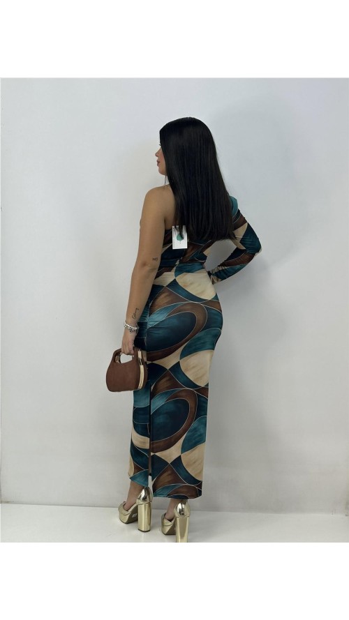 VESTIDO SHARA PETROLEO