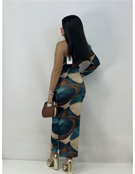 VESTIDO SHARA PETROLEO