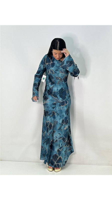 VESTIDO JAPON PETROLEO