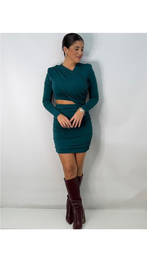 VESTIDO LUXURY PETROLEO