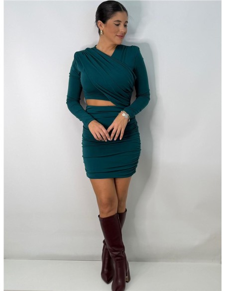 VESTIDO LUXURY PETROLEO