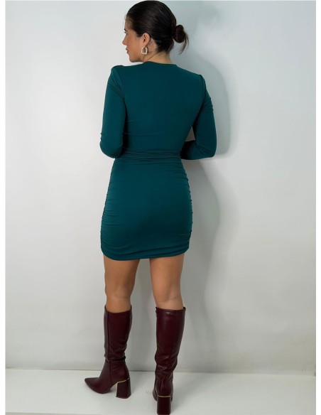 VESTIDO LUXURY PETROLEO