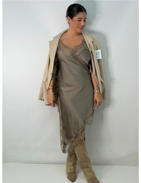 VESTIDO BRUMA TAUPE