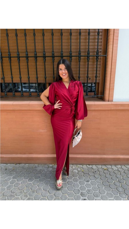 VESTIDO ANDRIU BURDEOS