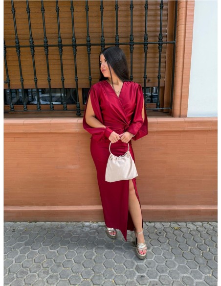 VESTIDO ANDRIU BURDEOS