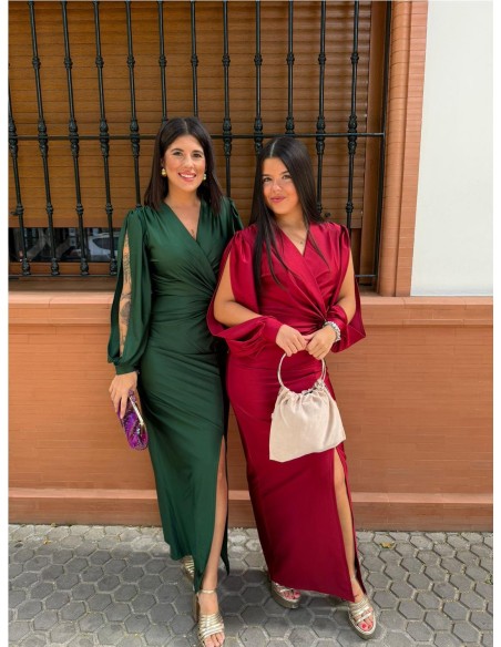 VESTIDO ANDRIU BURDEOS