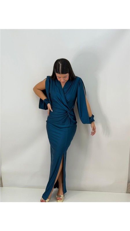 VESTIDO ANDRIU PETROLEO