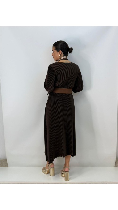 VESTIDO NOLAN MARRON