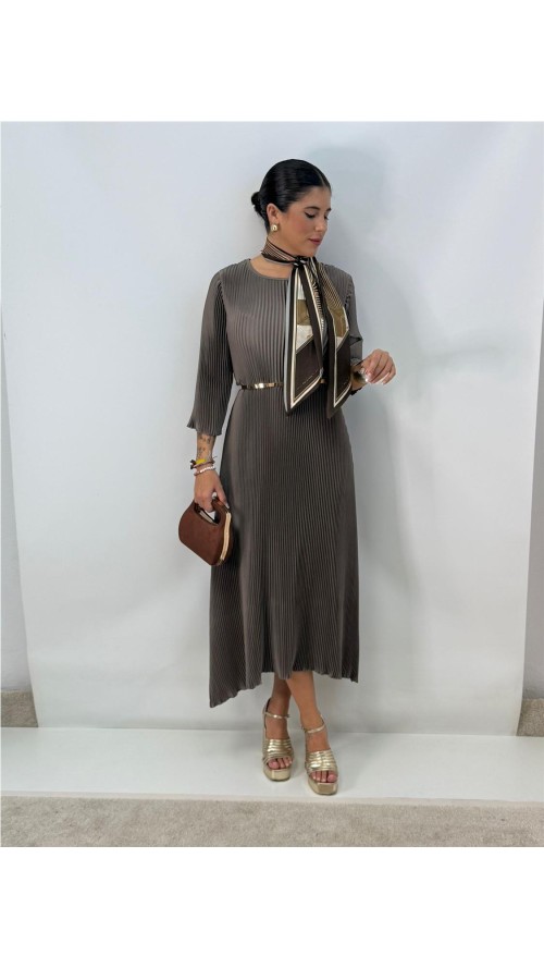 VESTIDO NOLAN TAUPE