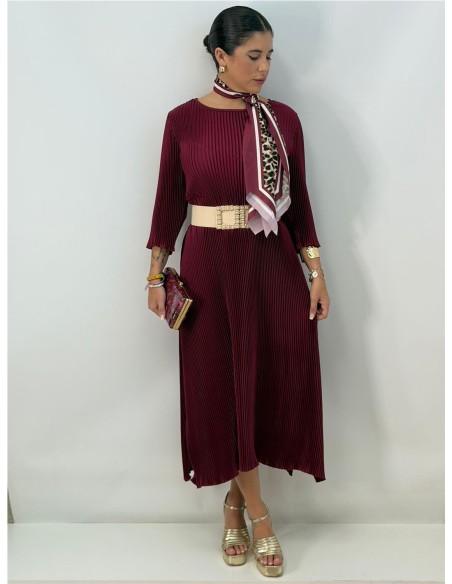 VESTIDO NOLAN BURDEOS