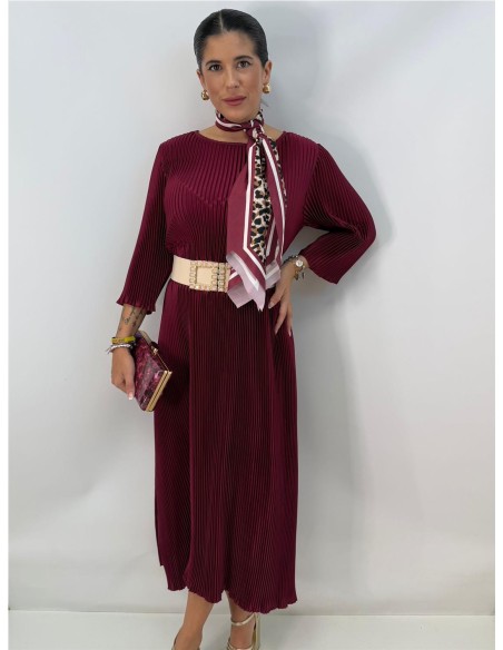 VESTIDO NOLAN BURDEOS