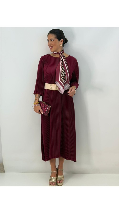 VESTIDO NOLAN BURDEOS