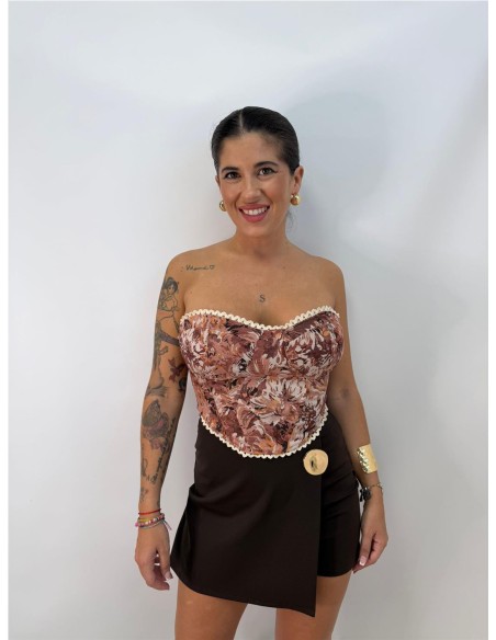 TOP MARO MARRON