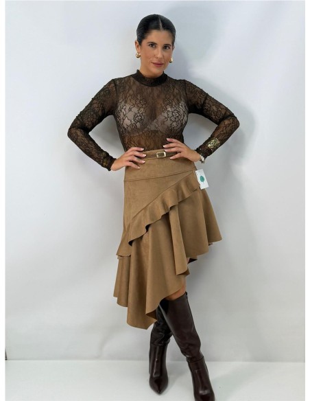 FALDA MARISA CAMEL