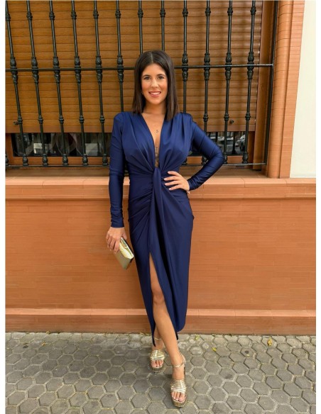 VESTIDO IRIS MANGA MARINO