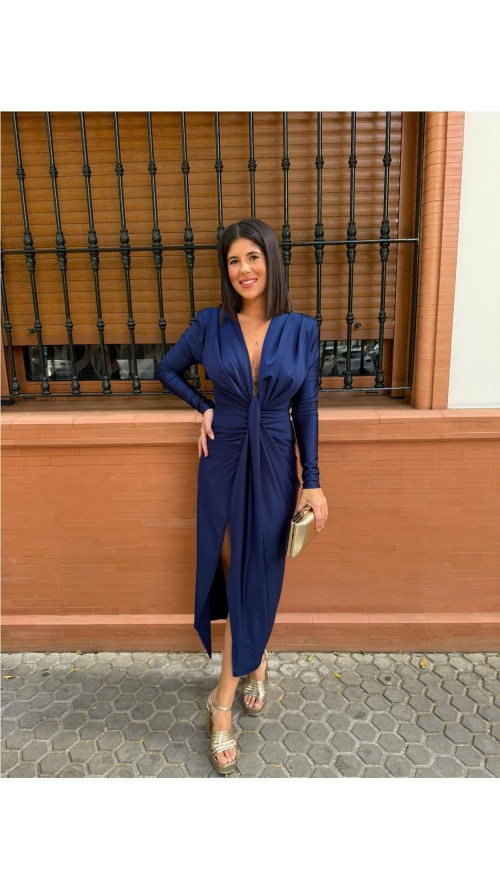 VESTIDO IRIS MANGA MARINO VESTIDO IRIS MANGA MARINO