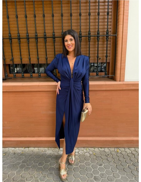 VESTIDO IRIS MANGA MARINO