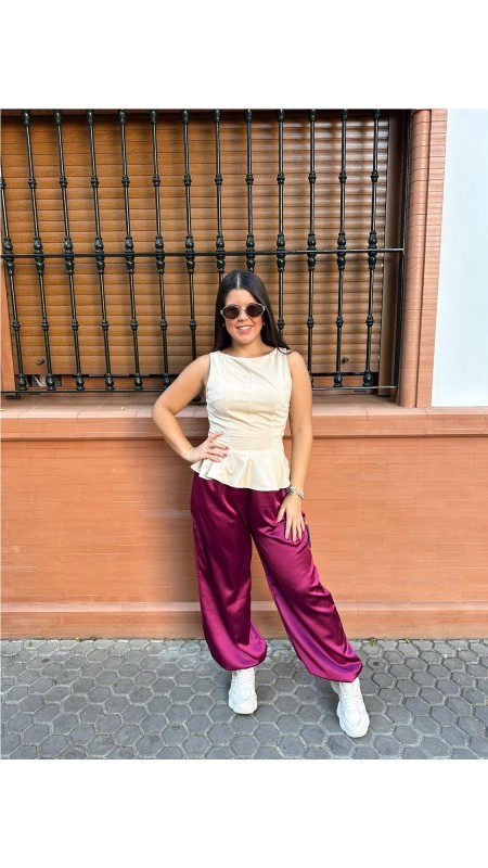 PANTALON SIDNEY BUGANVILLA