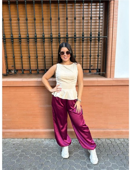 PANTALON SIDNEY BUGANVILLA