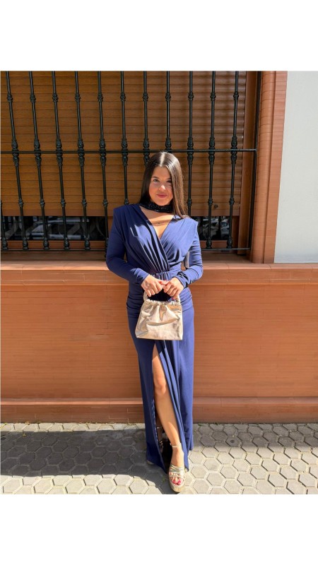 VESTIDO LONDRES MARINO