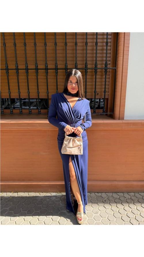 VESTIDO LONDRES MARINO