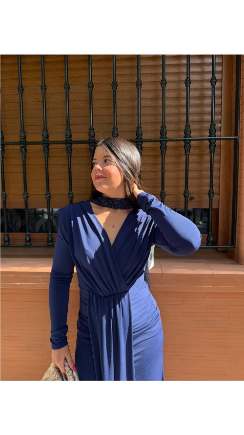 VESTIDO LONDRES MARINO