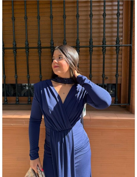 VESTIDO LONDRES MARINO