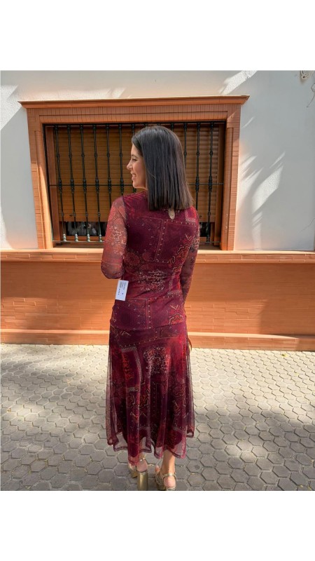 VESTIDO ADELAIDA BURDEOS 2